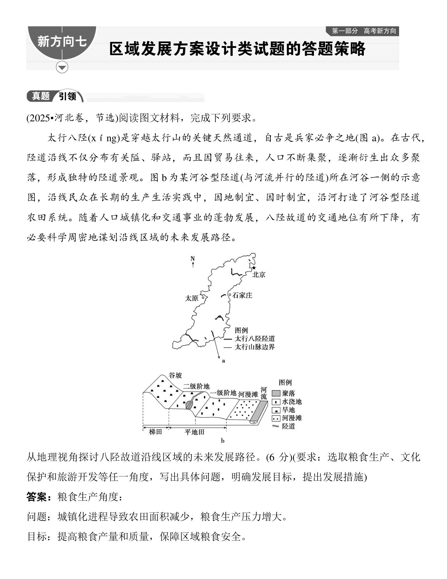 7  新方向七  区域发展方案设计类试题的答题策略 第1页