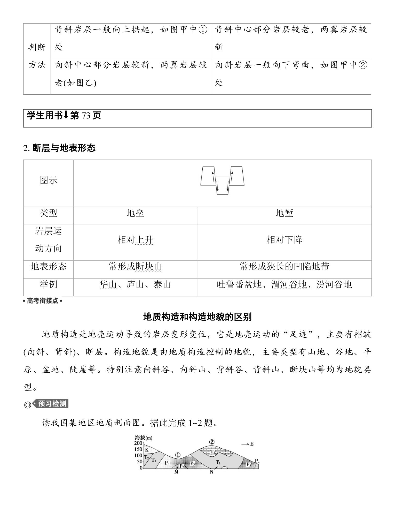 3  课时13　地质构造与构造地貌 第2页