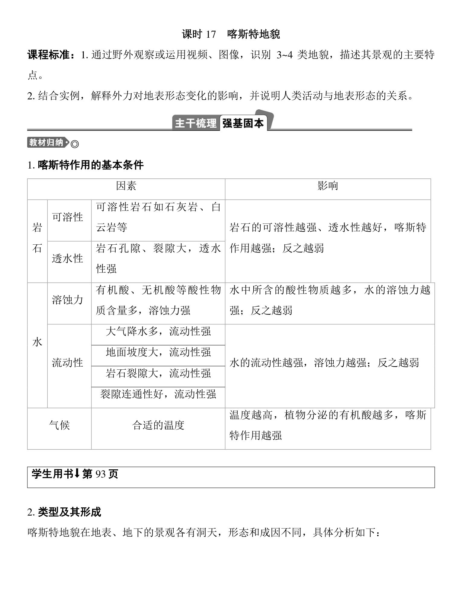 9  课时17　喀斯特地貌 第1页