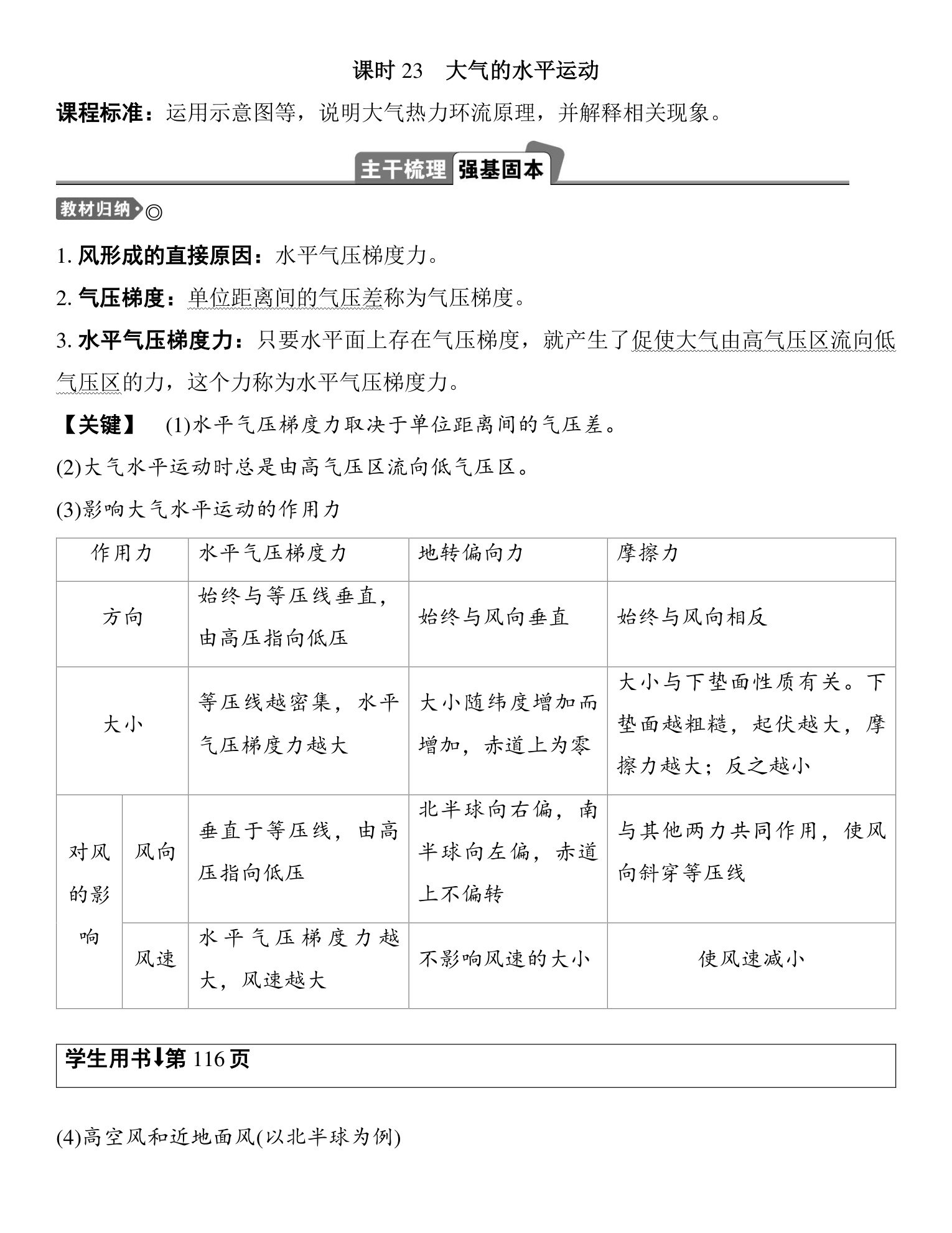 4  课时23　大气的水平运动 第1页