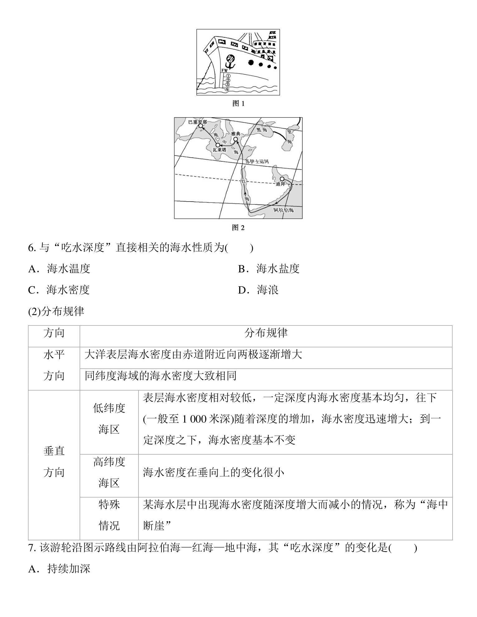 6  课时32  海水的性质 第5页