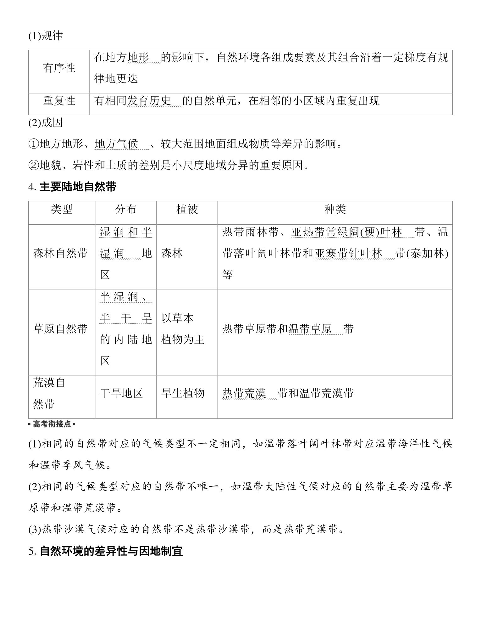 4  课时38  水平分异规律与地方性分异规律 第2页