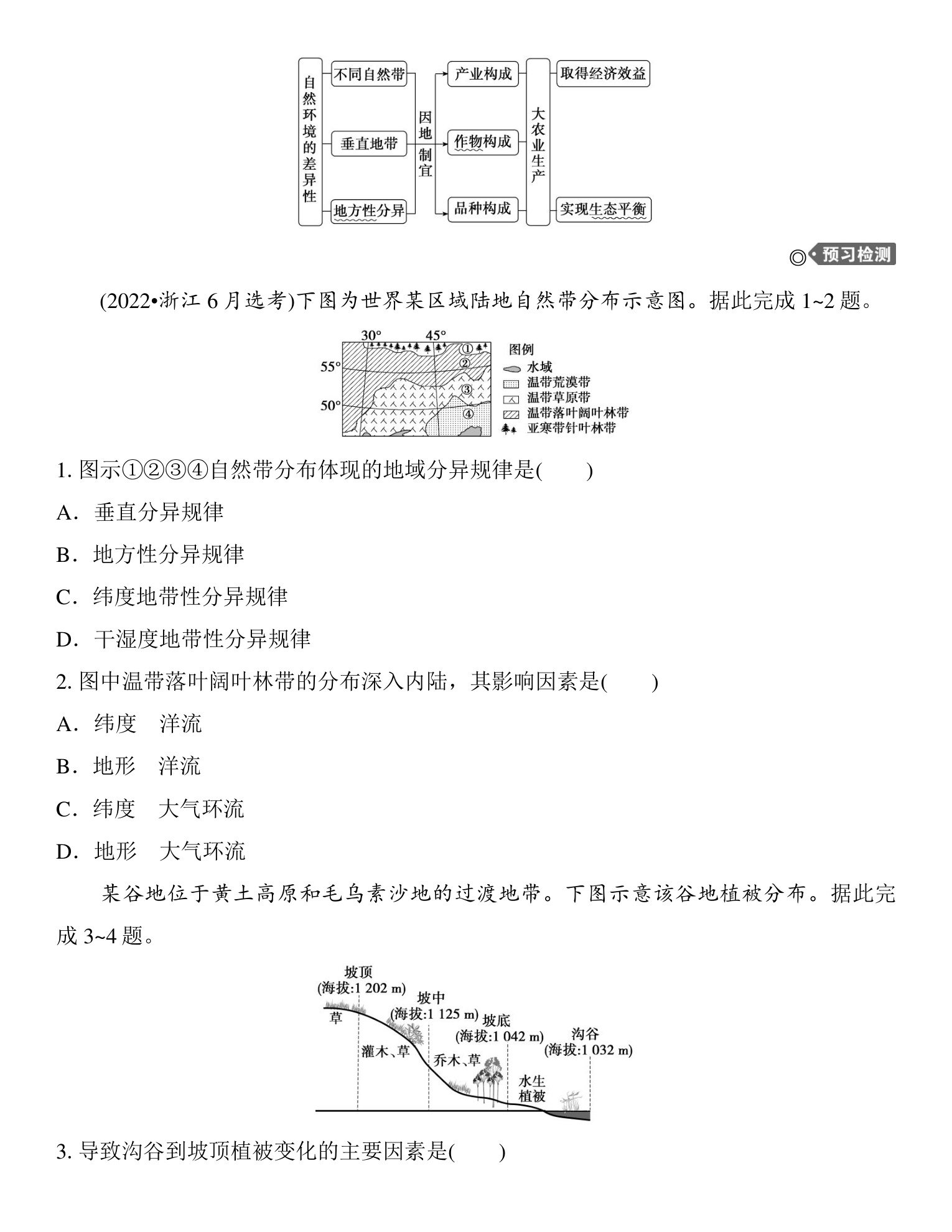 4  课时38  水平分异规律与地方性分异规律 第3页