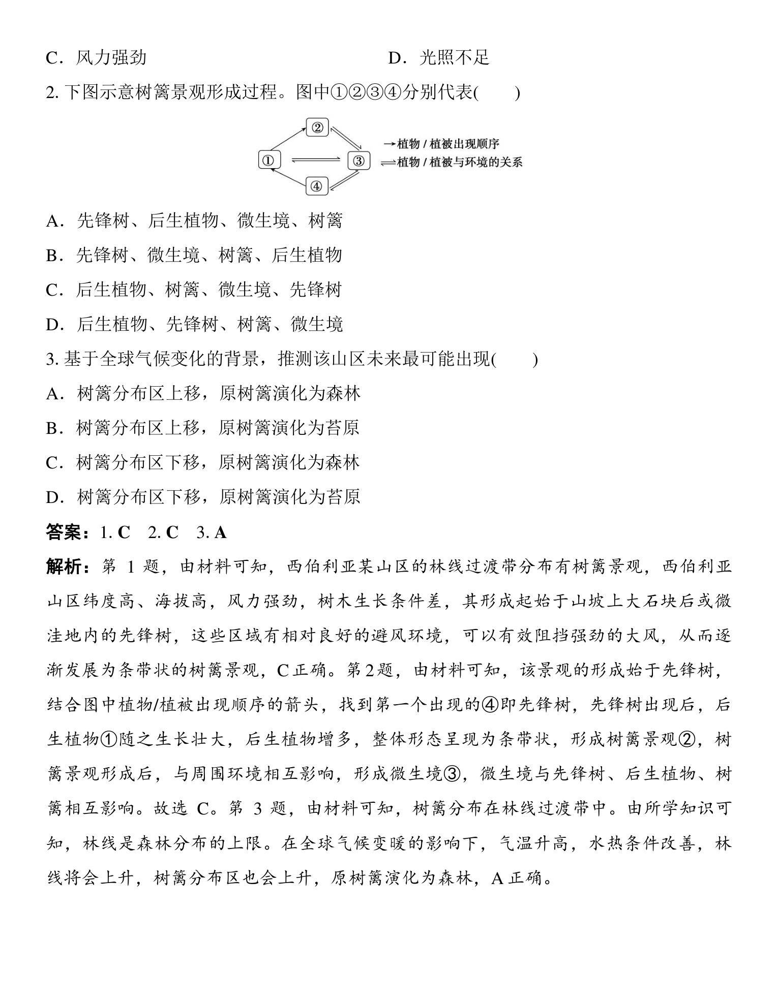 6  图表解读(四)   山地垂直带谱图的判读 第5页