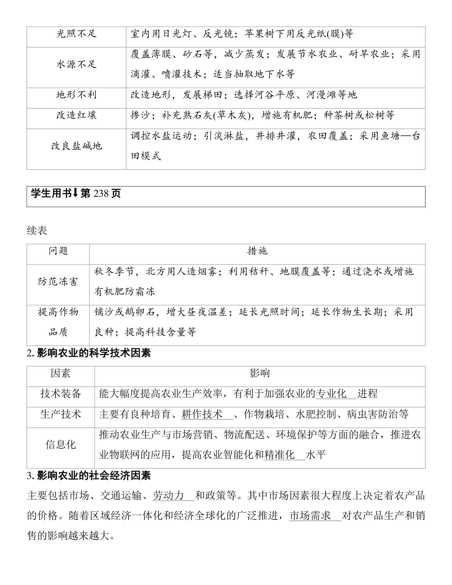 1  课时48　农业区位因素 第2页