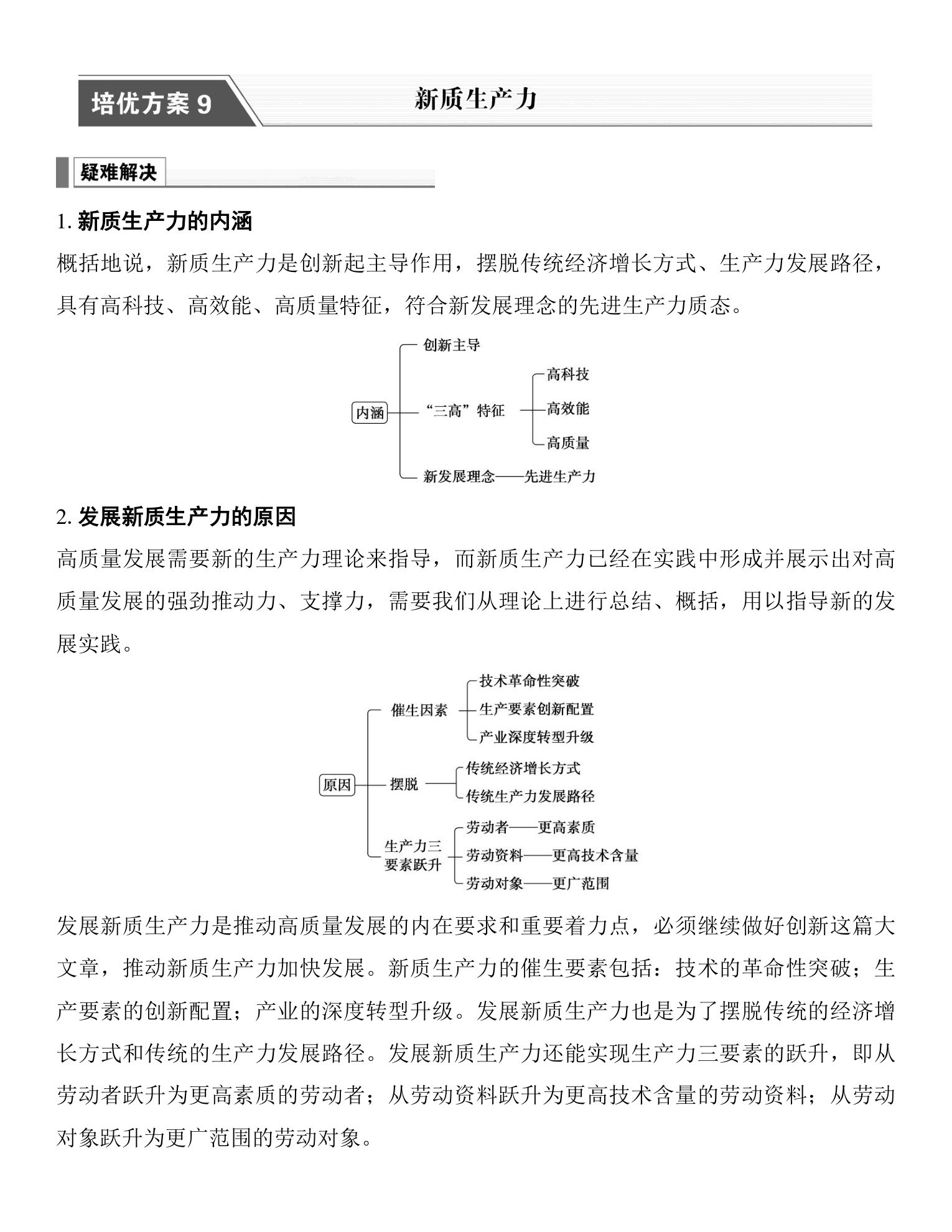 9  培优方案 9  新质生产力 第1页