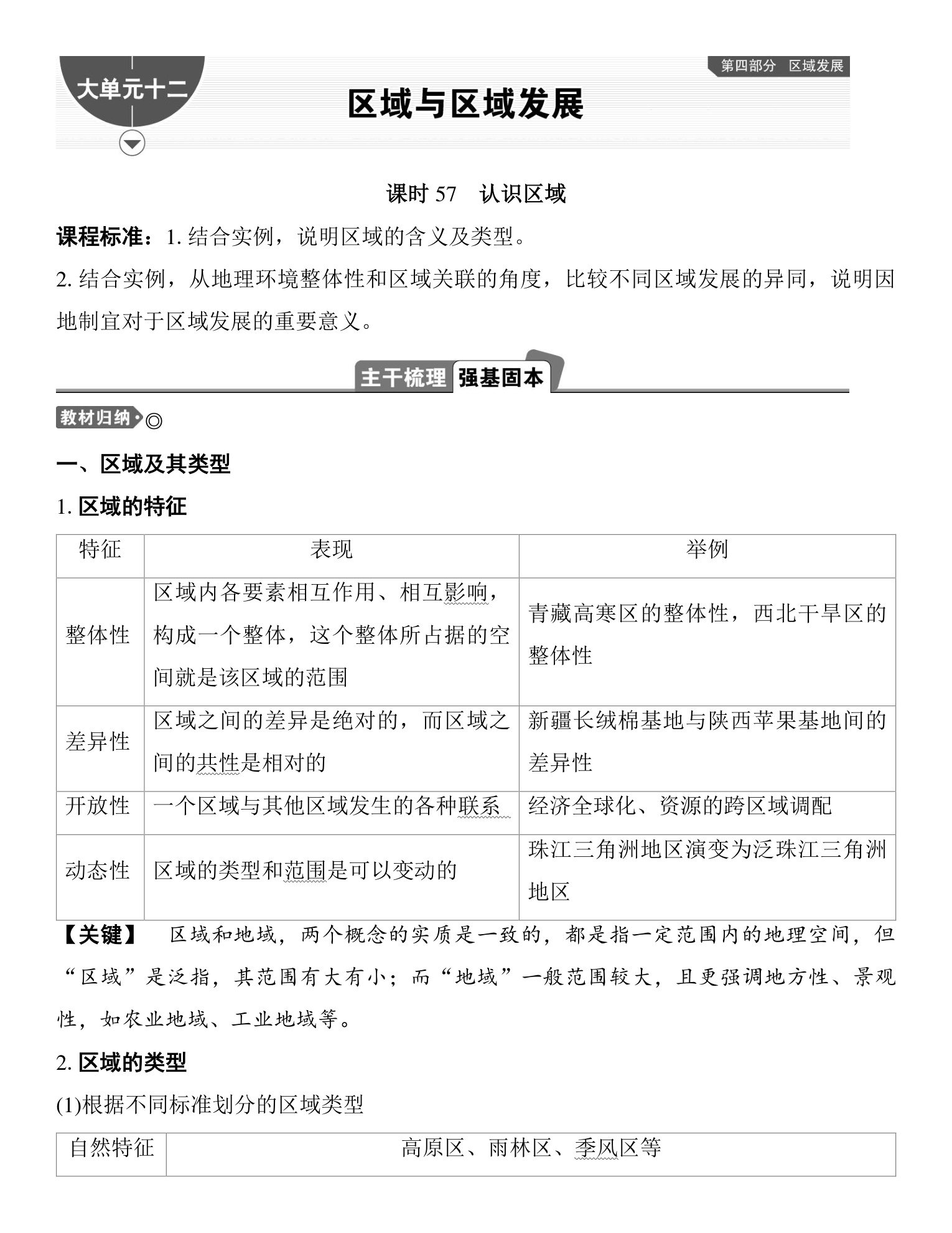 1  课时57　认识区域 第1页