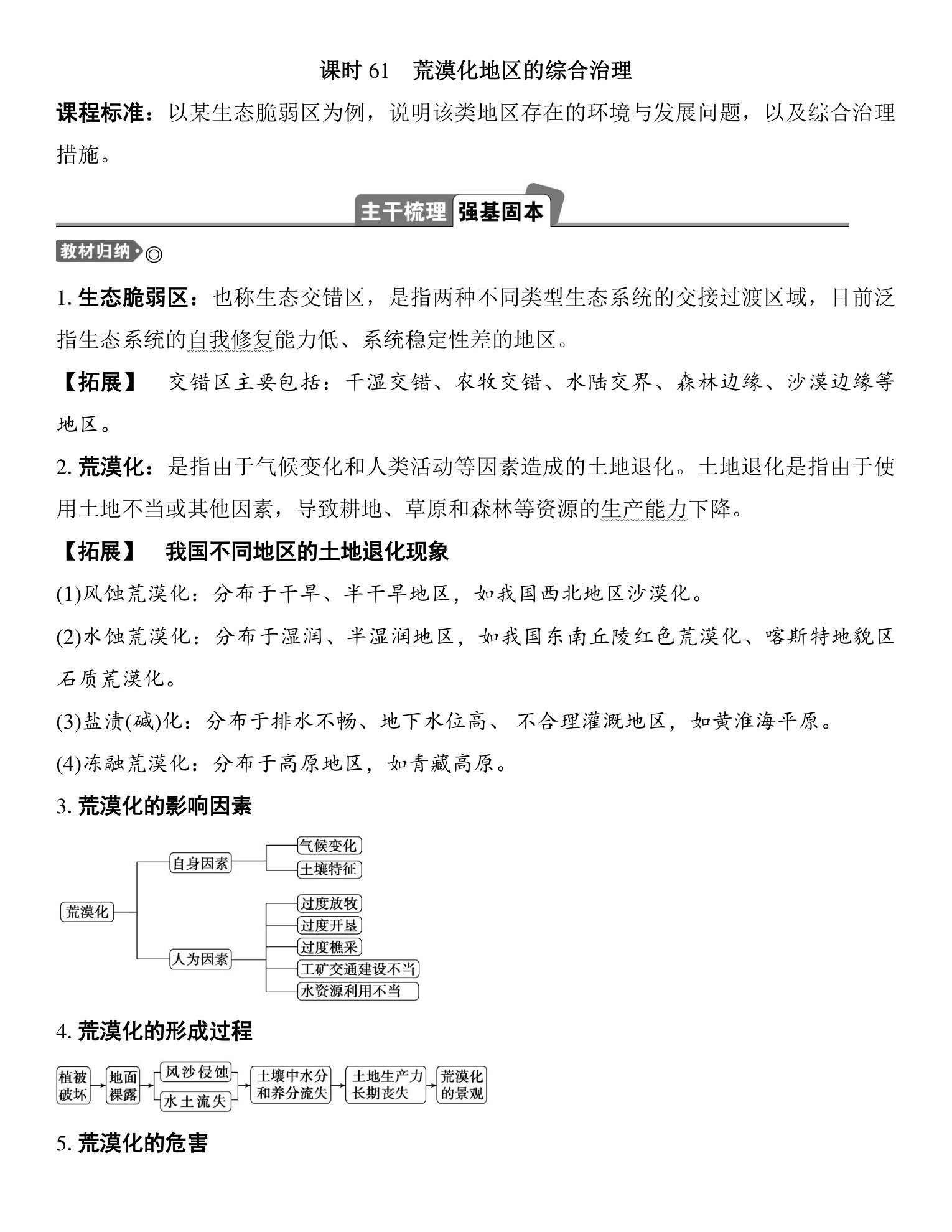 5  课时61　荒漠化地区的综合治理 第1页