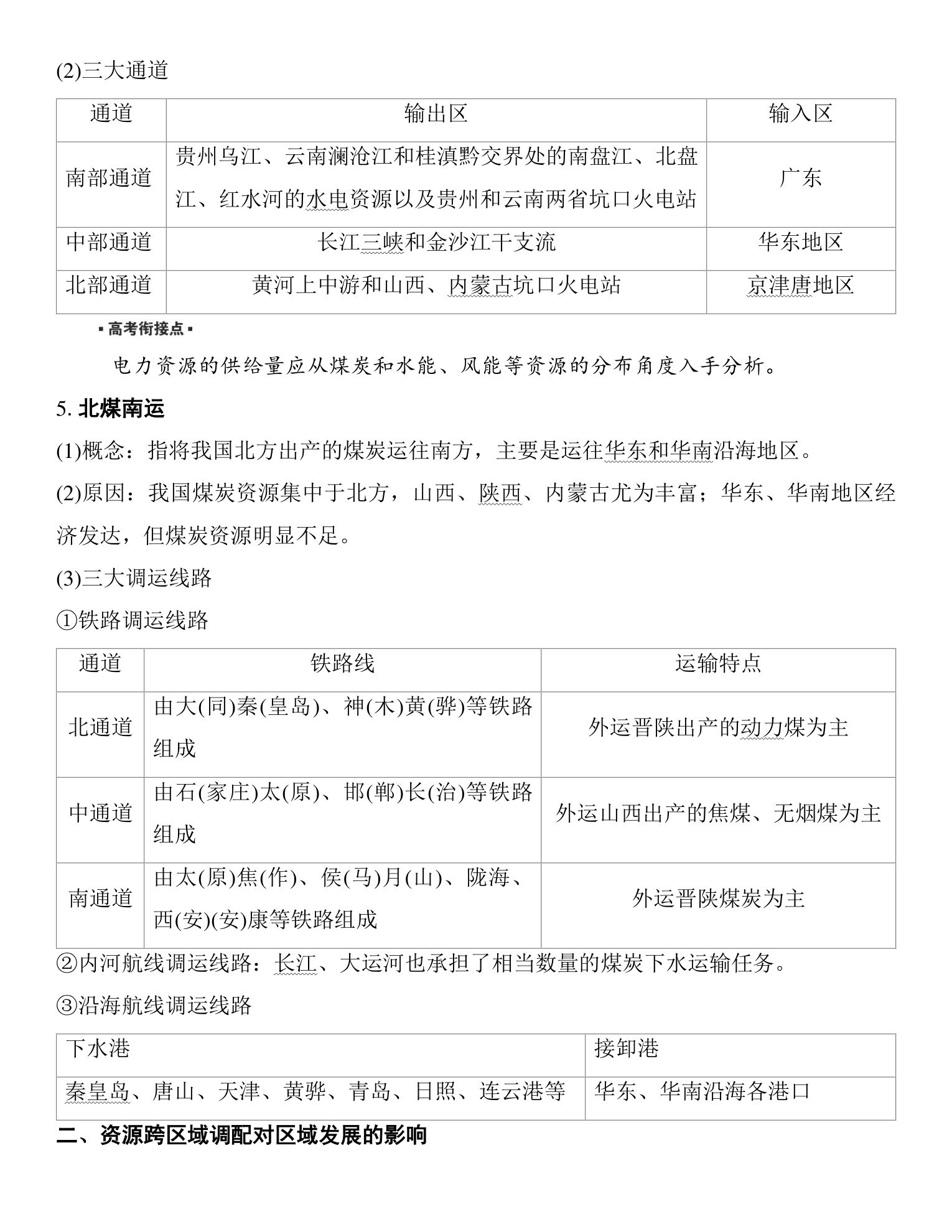 2  课时64　资源跨区域调配对区域发展的影响 第3页