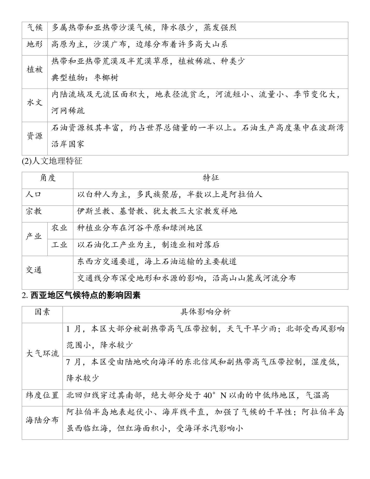 1  课时72　世界主要地区 第5页